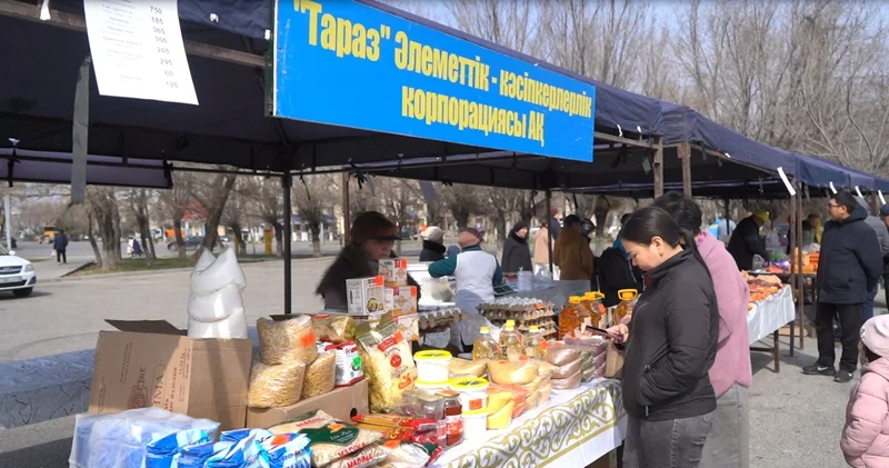 Таразда референдум аясында ауыл шаруашылық жәрмеңкесі ұйымдастырылды