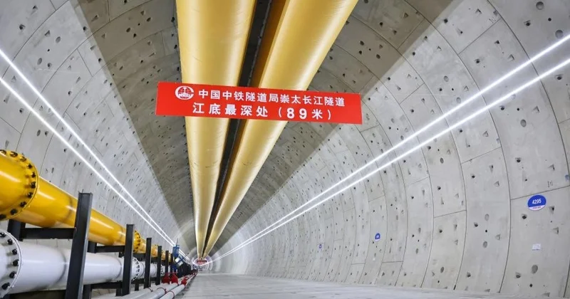Қытайда әлемдегі ең ірі суасты теміржол тоннелі іске қосылуға жақын