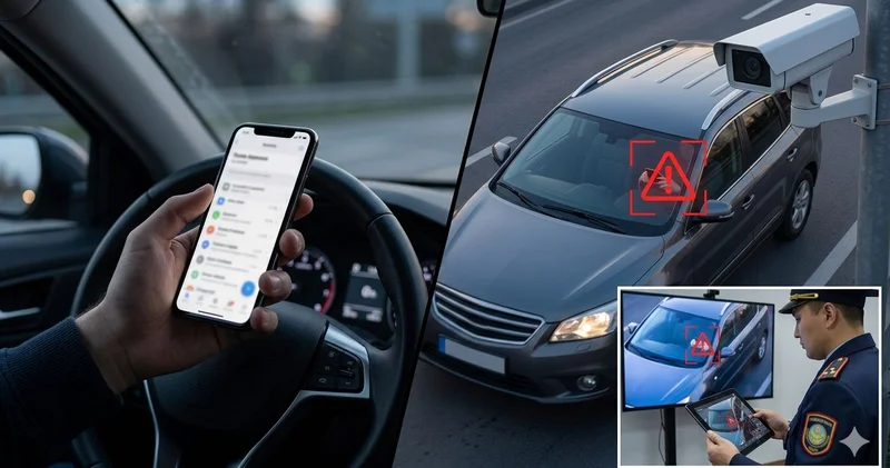 Көлік жүргізу кезінде телефон пайдалану: Бейнебақылау камералары қалай жұмыс істейді?