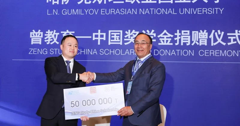 Бизнесмен из Китая поддержал ENU Endowment Fund на сумму 50 миллионов тенге