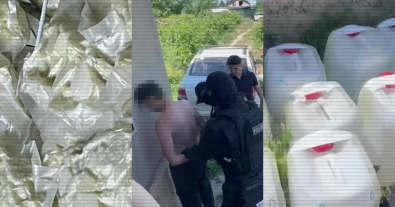 ІІМ жеке үйдегі есірткі зертханасын жойды: синтетиканың 125 мың дозасының таралуына жол берілмеді