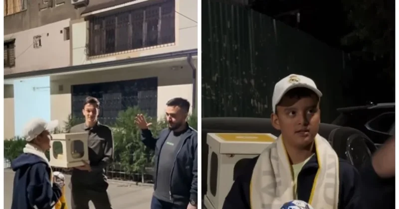 Мальчику из Ташкента, не попавшему на матч Кайрат Реал , подарили мяч с автографом и футболку