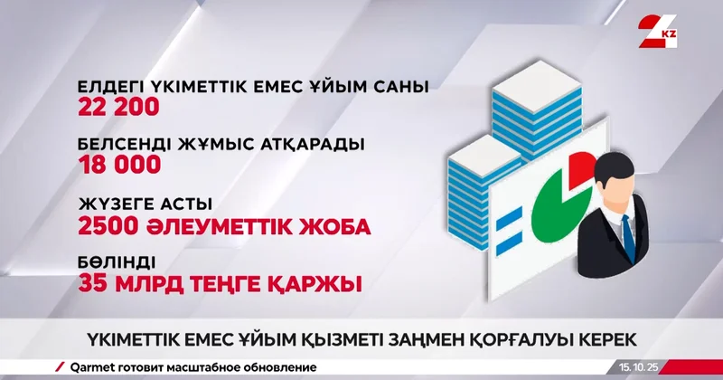 Үкіметтік емес ұйым қызметі заңмен қорғалуы керек