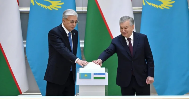 Токаев и Мирзиёев дали старт запуску совместных проектов Казахстана и Узбекистана