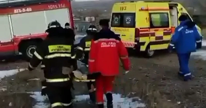 Подросток упал с обрыва в Темиртау (видео)