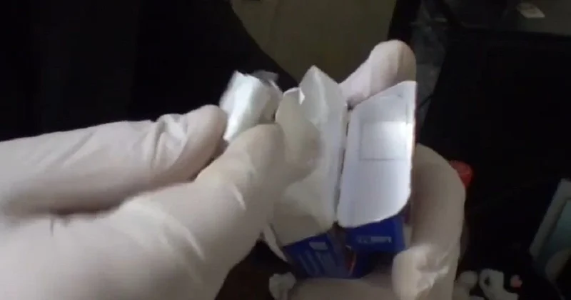 20 летнего павлодарца задержали после того, как у него нашли пачку из под сигарет