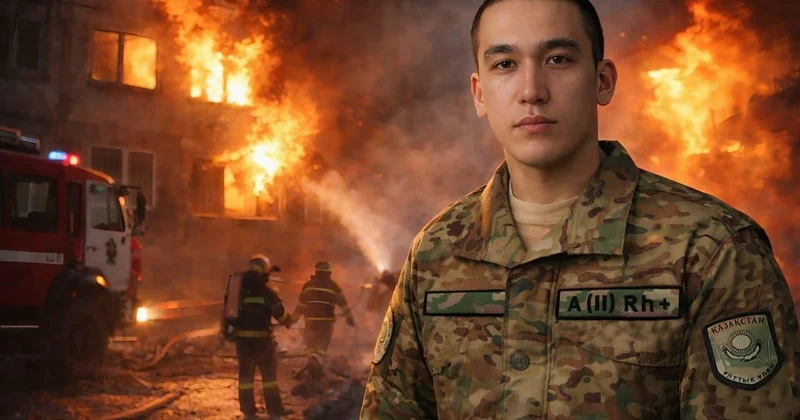 Өрт кезінде ерлік танытқан жігіт Ұлттық ұлан қатарына қосылды