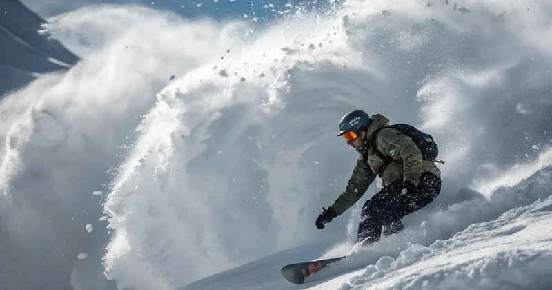 Лавина накрыла фрирайдера на Шымбулаке (ВИДЕО)