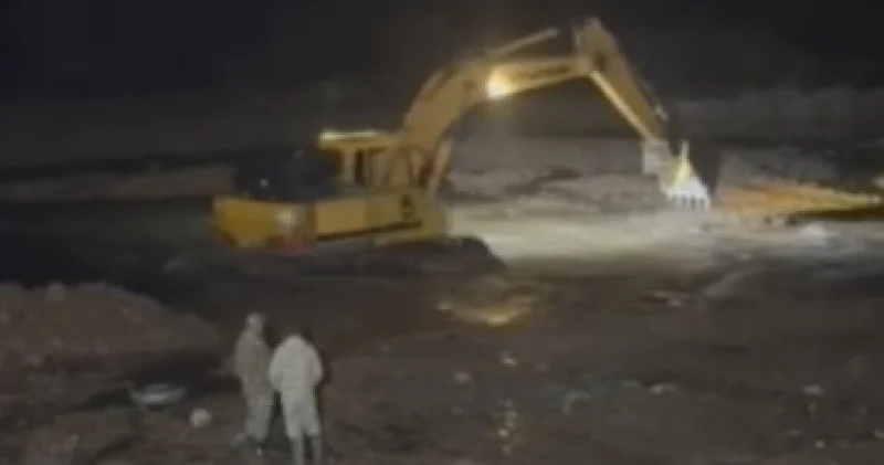 Шымкентте құны 2,7 миллиард теңге болатын бөгеттің бір бөлігін біреулер бүлдіріп кеткен