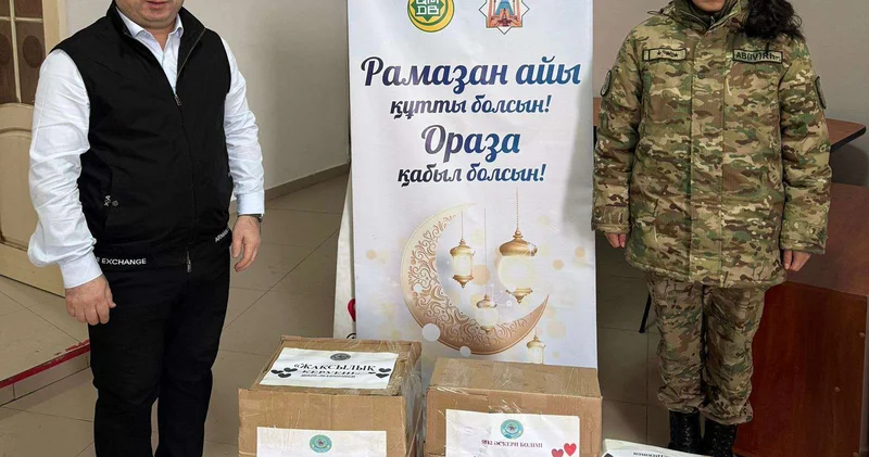 Военнослужащие провели благотворительную акцию в Павлодаре