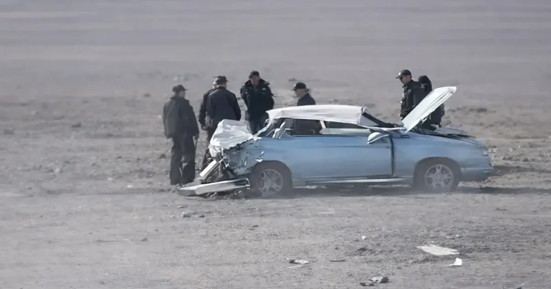 Автомобиль вылетел в кювет и перевернулся на трассе в Мангистау