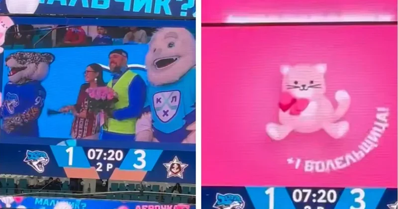 Барыс устроил трогательное гендер пати в разгар проигрышного матча