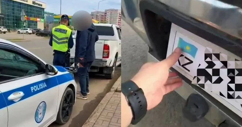 Toyota Hilux забрали у водителя в Уральске из за бумажного номера