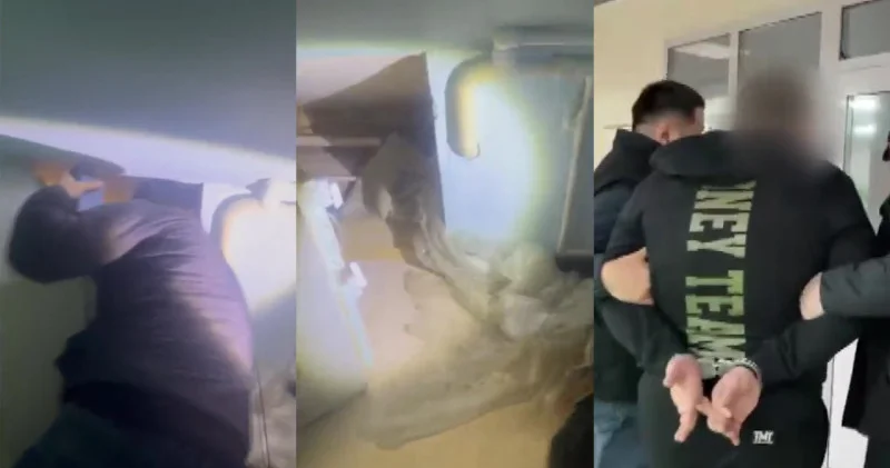 Бес жыл бойы іздеуде жүрген қылмыскер Қарағандыдағы ерекше жасырын жерден табылды: видео