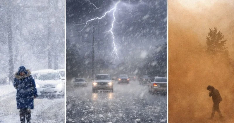 17 өңірде дауылды ескерту: Жаңбыр соңы қарға ұласып, желдің жылдамдығы 28 м/с жетеді