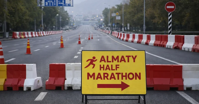 Где и какие перекроют улицы в Алматы из за полумарафона 19 апреля