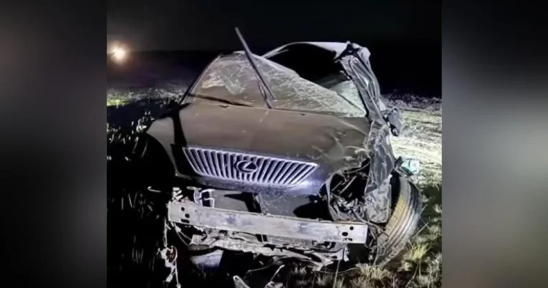 Вылетел в кювет: водитель Lexus RX разбился в Павлодарской области