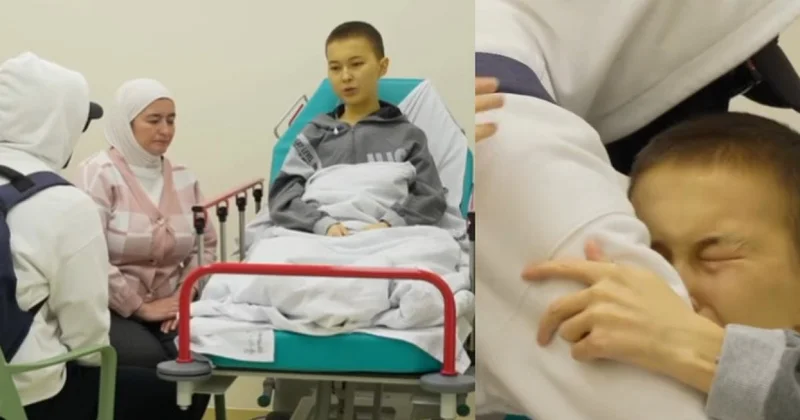 Человек в маске помог 19 летнему казахстанцу с раком печени (ВИДЕО)