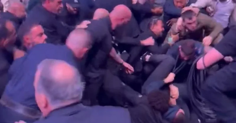 Команда Хабиба и друг Макгрегора устроили масштабную потасовку на турнире UFC (видео)