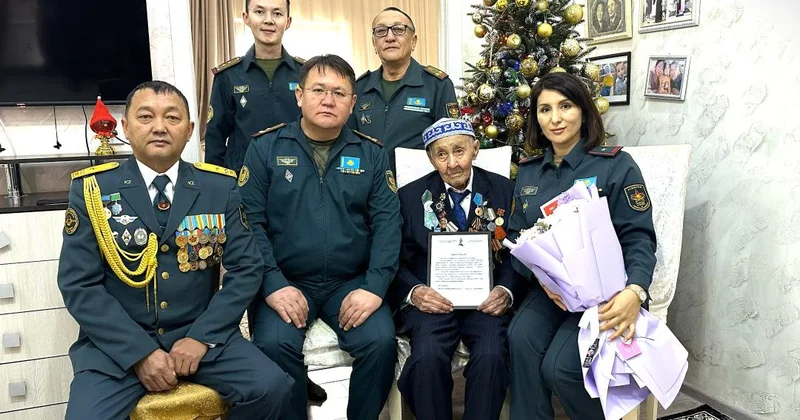 Ветерану войны Ыскаку Кусаинову исполнилось 102 года