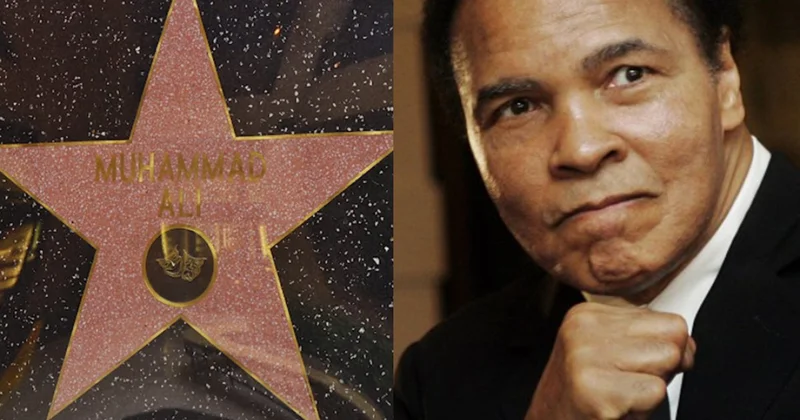 Единственная звезда на стене: Ангелина Лукас показала имя Мухаммеда Али на Аллее славы