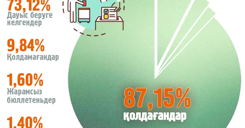 ОРК: Жаңа Конституцияны қолдағандар 87,15 пайыз