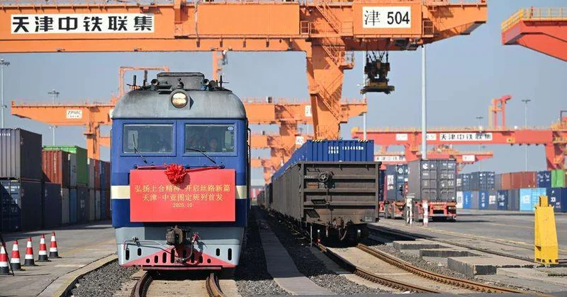 В Китае открыли новый маршрут ж/д грузоперевозок Тяньцзинь ЦА