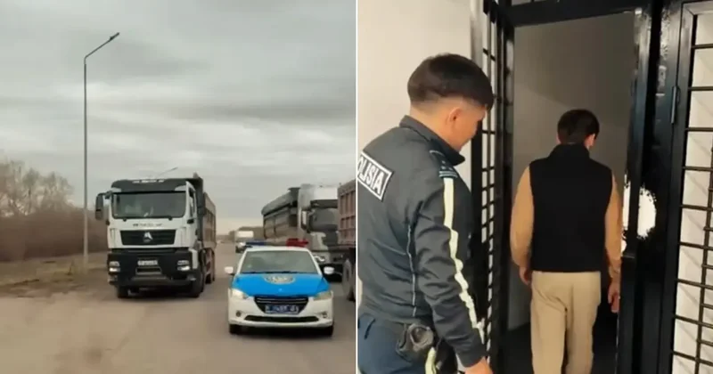 Водители трёх грузовиков пытались избежать взвешивания на въезде в Астану: их арестовали