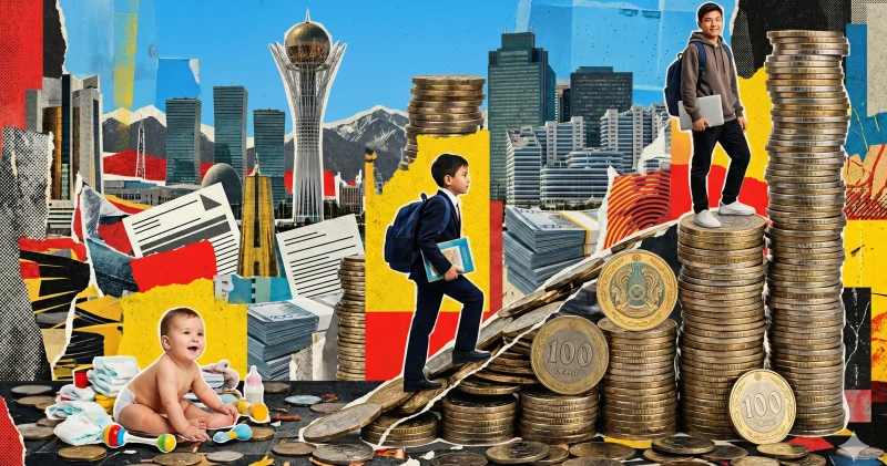 Қазақстанда бала “қанша тұрады“: жөргектен бастап жоғарғы біліміне дейін кететін шығын мөлшері қандай?