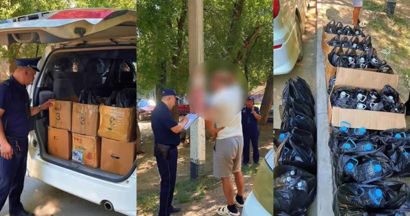 400 литрге жуық заңсыз сақталған алкоголь өнімі тәркіленді