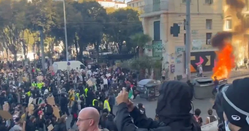 Протесты в Париже переросли в новые столкновения с полицией (видео)