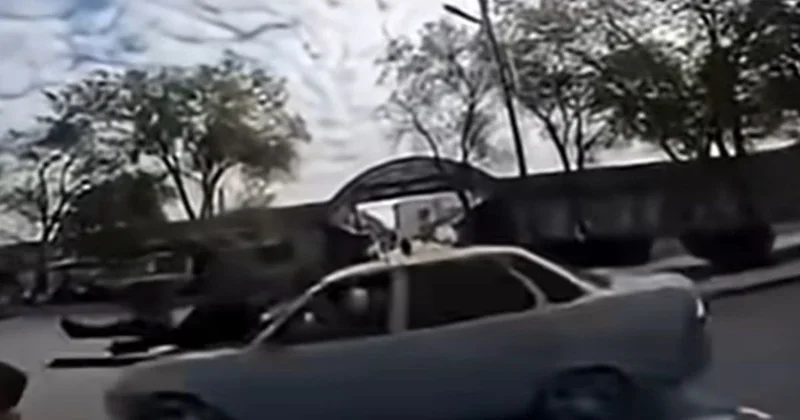 Наезд на 11 летнего ребенка в Актау попал на видео