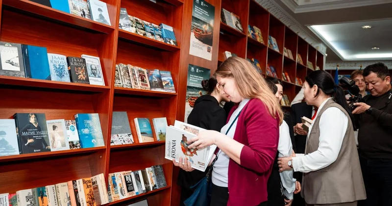 В Национальной академической библиотеке Казахстана открыли уголок эстонской литературы