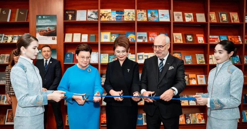 Уголок эстонской литературы открыли в Национальной академической библиотеке РК