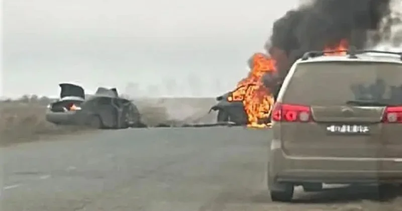 Одно авто загорелось: 8 человек погибли в жутком ДТП в ЗКО