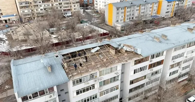 Қонаев қаласында қатты жел салдарынан төтенше жағдай жарияланады