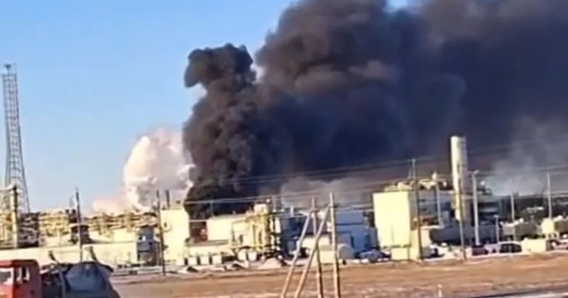 Пожар произошел на месторождении Тенгиз