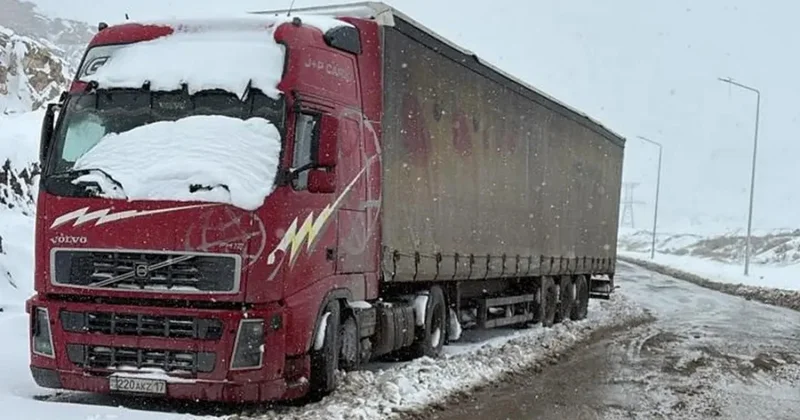 Маңғыстауда екі тәулік жолда тоңған жүк көлігі жүргізушісіне полицейлер көмектесті