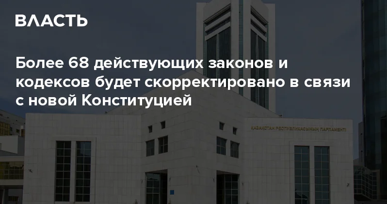 Более 68 действующих законов и кодексов будет скорректировано в связи с новой Конституцией Аналитический интернет журнал Власть
