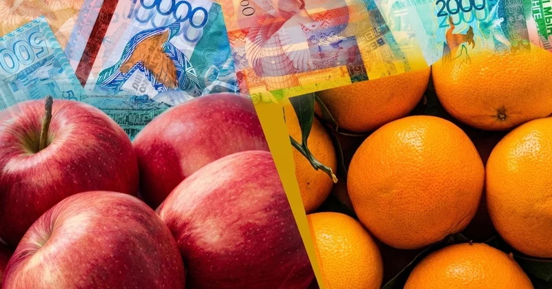 Қазақстан қалаларында алма мен апельсин бағасы қанша