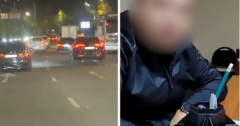 Парни на авто беспредельничали на Аль Фараби в Алматы: полиция установила нарушителей