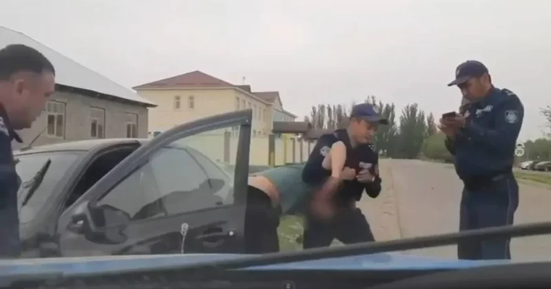 Кадры погони за водителем из Жамбылской области разлетелись по Сети