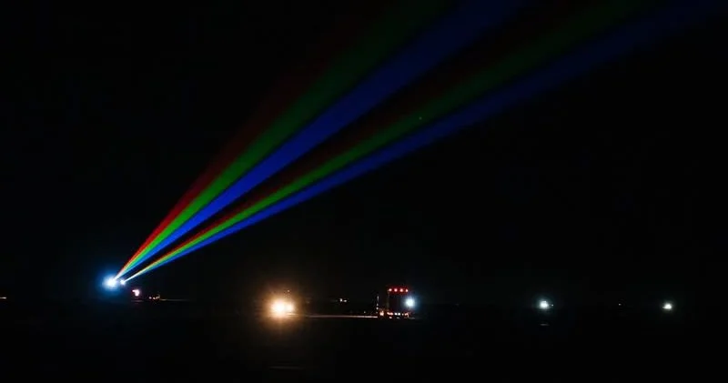 Атырау трассасында жүргізушілерге лазерлік бағдарлау орнатылды