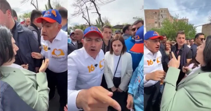 Армения премьері Пашинян тағы да әйелмен сөзге келіп қалды