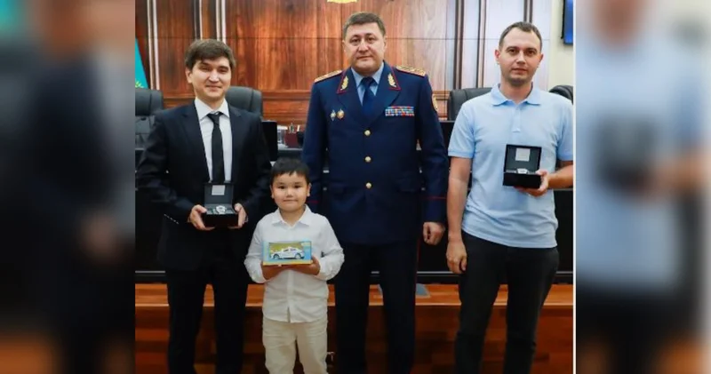 Астанада қыз баланы құтқарып қалған екі азамат марапатталды