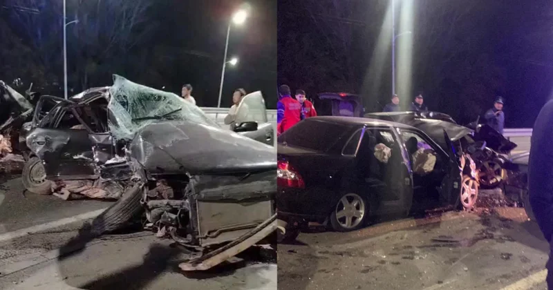 Павлодарға кіре берісте төрт көлік соқтығысты: қаза тапқандар мен зардап шеккендер бар