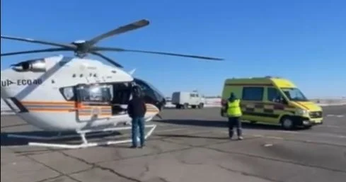 Жағдайы күрт нашарлаған павлодарлық сәби Астанаға ТЖМ тікұшағымен шұғыл жеткізілді