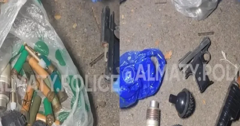 Схрон с оружием и боеприпасами нашли возле жилого дома в Алматы