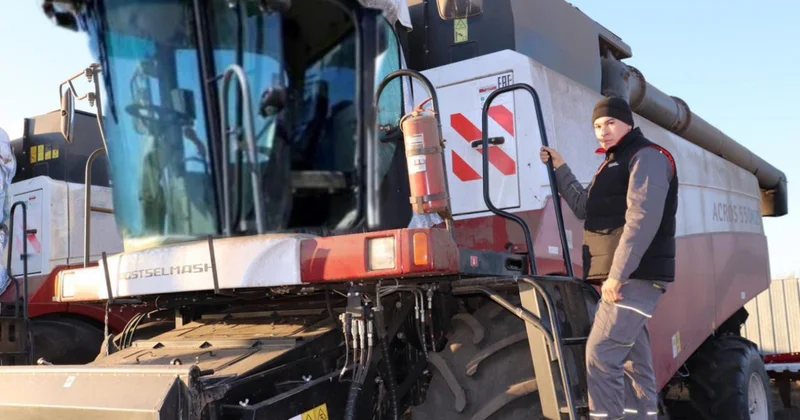 Жас комбайншының жетістігі