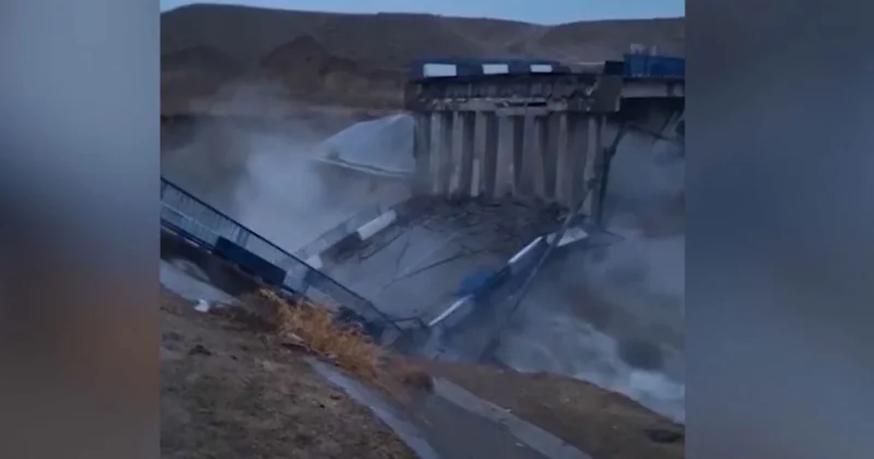 Келес ауданында көпір құлады